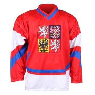 Hokejový dres ČR replika 2011 – červený Velikost: L, Barva: Červená