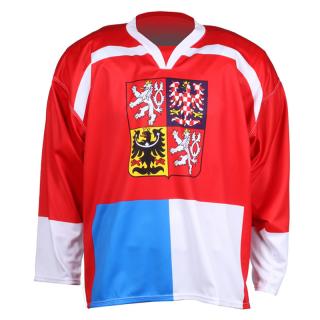Hokejový dres ČR replika Nagano 1998 – červený Velikost: XXL, Barva: Červená