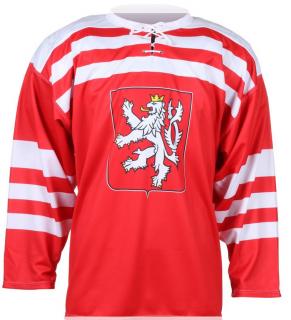 Hokejový dres ČSR 1947 – červený Velikost: L, Barva: Červená