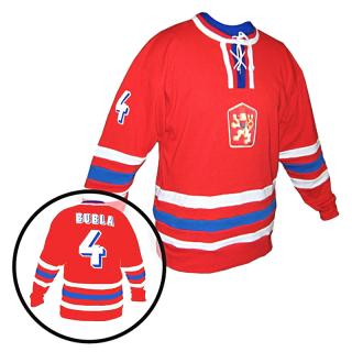 Hokejový dres ČSSR – červený se jménem a číslem Velikost: L, Barva: Červená