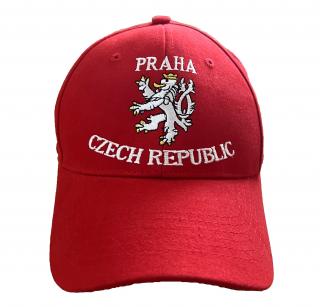 Kšiltovka PRAHA CZECH REPUBLIC – červená