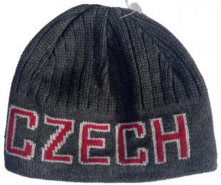 Kulich CZECH REPUBLIC – tmavě šedý, červená písmena