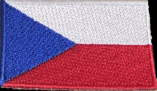 Nažehlovací vlajka ČR 54 x 32 mm