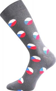 Ponožky s kulatou českou vlajkou Velikost: 39