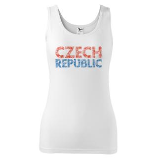 Tílko CZECH REPUBLIC – dámské, bílé Velikost: L, Barva: Bílá