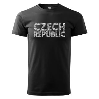 Tričko CZECH REPUBLIC – pánské, černé Velikost: L, Barva: Černá