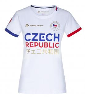 Tričko CZECH REPUBLIC z Olympijské kolekce Velikost: L, Barva: Bílá