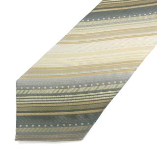 Pánská kravata béžová s proužky (J023)