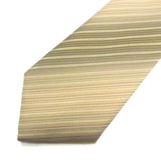 Pánská kravata béžová s proužky (J024)