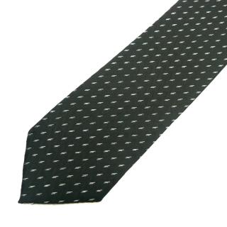 Pánská kravata černá se vzorkem (J005)