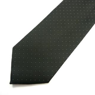 Pánská kravata černá se vzorkem (J006)