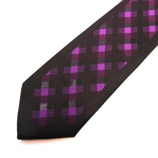 Pánská kravata fialová se vzorkem (J105)