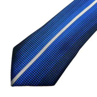 Pánská kravata modrá s proužkem (J121)