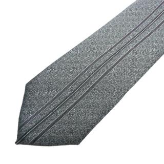 Pánská kravata šedá s proužkem (J114)