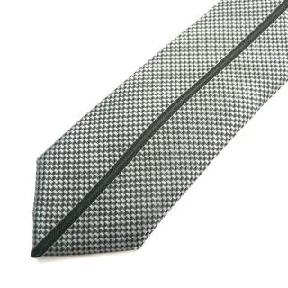 Pánská kravata šedá s proužkem (J115)
