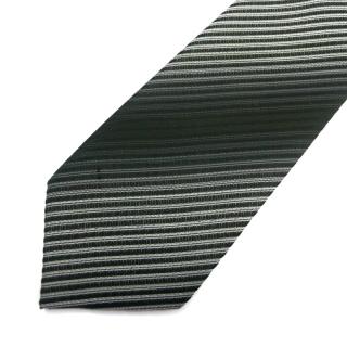 Pánská kravata šedá s proužky (J011)