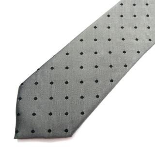Pánská kravata šedá se vzorkem (J113)