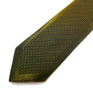 Pánská kravata zlatá se vzorkem (J106)
