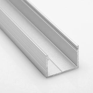 Hliníkový LED profil | SURFACE13 | stříbrný elox | 2 m