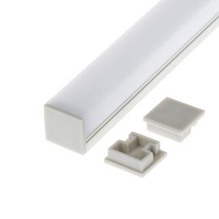 LED profil nástěnný | 19x8 mm | difuzor opálový | 2m