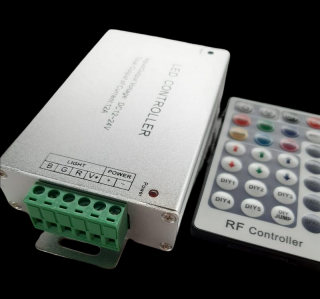 RGB kontrolér s RF ovladačem kovový | RGB-RF6-28B