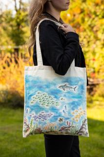 Ručně malovaná taška - Moře