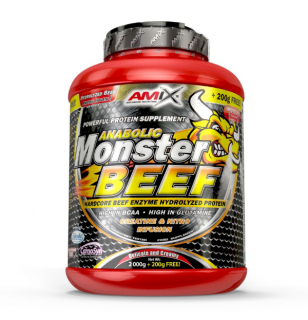 Amix Anabolic Monster Beef Balení: 1000g, Příchuť: Jahoda - Banán