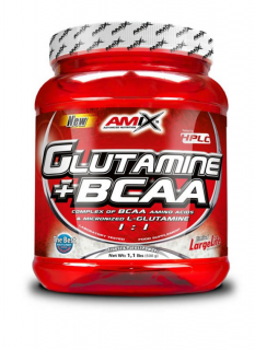 Amix™ Glutamine + BCAA Powder Balení: 500g, Příchuť: Natural