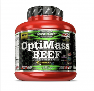 Amix OptiMass Beef Gainer Příchuť: Forest Fruit (lesní ovoce)