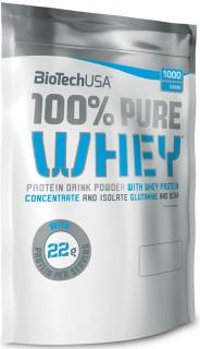 BioTech USA 100% Pure Whey Balení: 1000 g, Forma: sypká, Příchuť: Banán