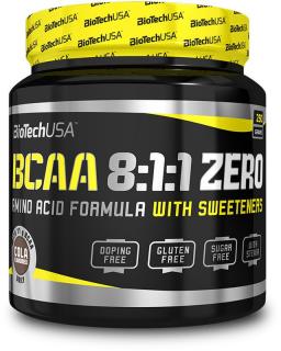 BioTech USA BCAA 8:1:1 Zero Balení: 250g, Příchuť: Cola