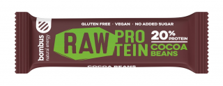 Bombus Raw Protein Bar Balení: 50g, Příchuť: Kakao