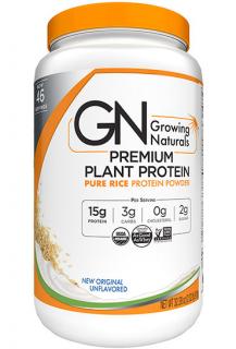 GROWING NATURALS Rice Protein Isolate RAW Powder Original Flavor Balení: 918g, Příchuť: Bez příchuti