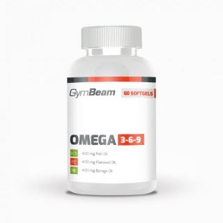 GymBeam Omega 3-6-9 Příchuť: 240 kapslí