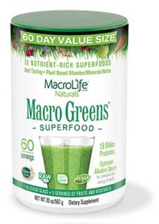 MacroLife Macro Greens superfood Balení: 283,5g (30 porcí)