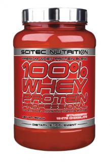 SciTec Nutrition 100% Whey Protein Professional Balení: 920g, Příchuť: Jahoda
