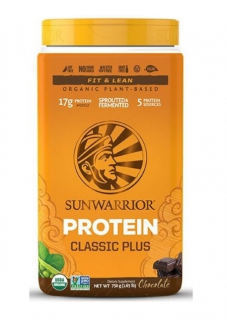 Sunwarrior Protein Classic Plus Bio Balení: 750g, Příchuť: Čokoláda