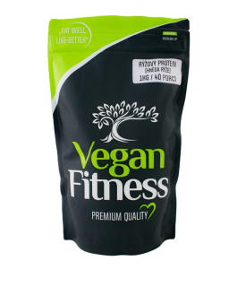 Vegan Fitness Rýžový protein 1kg Balení: 1000g, Příchuť: Rýžový Protein 1kg (hnědá rýže)