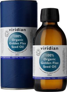 Viridian Nutrition 100% Organic Golden Flax Seed Oil 200ml