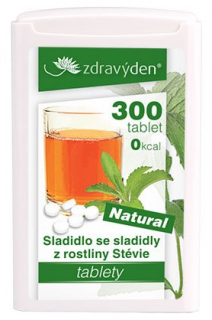 Zdravý den, Stévia 300 tablet, 18g