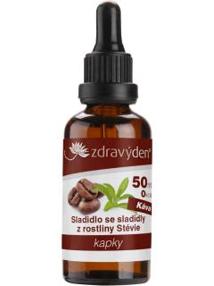 Zdravý den Stevia kapky 50ml Příchuť: Káva