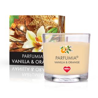 55 ml votivní sójová eko-svíce, VANILLA & ORANGE, PARFUMIA®