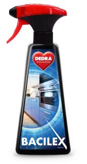 Hygienický čistič hladkých povrchů s vysokým obsahem alkoholu 70 %, 500 ml, BACILEX®