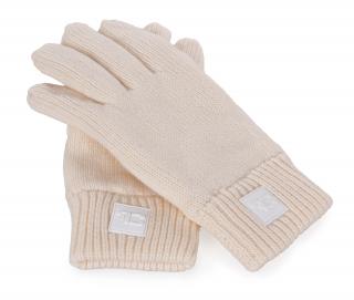 Zimní pletené rukavice s teplou měkkou podšívkou FC WHITE BADGE