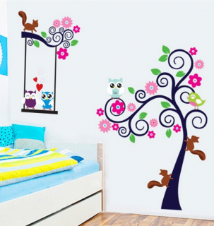 Samolepící dekorace tapeta strom (samolepka na zeď)