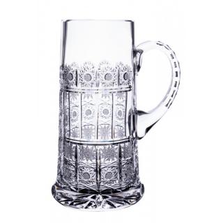 Bohemia Crystal ručně broušená sklenice na pivo tuplák 500pk OKNO 1,5 L 1KS