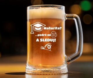 Pivní půllitr pro maturanty MATURITA?