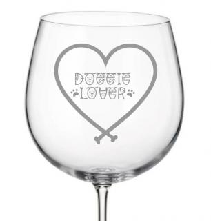 Sklenička na víno pro pejskaře DOGGIE LOVER