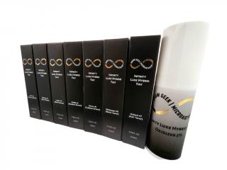 Infinity Luxe Hybrid Cream Tint – Bronze Kit – sada hybridních krémových barev Hybrid Cream (7×15 ml) + oxidant