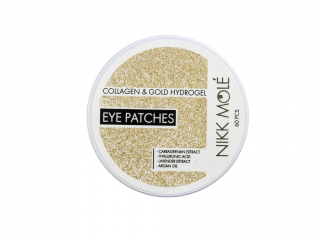 Nikk Mole Hyaluronic & Collagen Gold Patches – hydrogelové náplasti pod oči (60 ks)